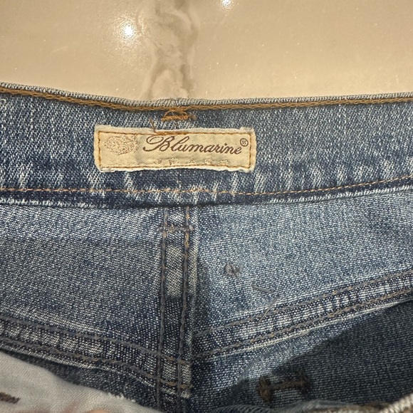 Beautiful beaded vintage Blumarine Luxury bootcut jeans.  Size 42 - Picture 8 of 14